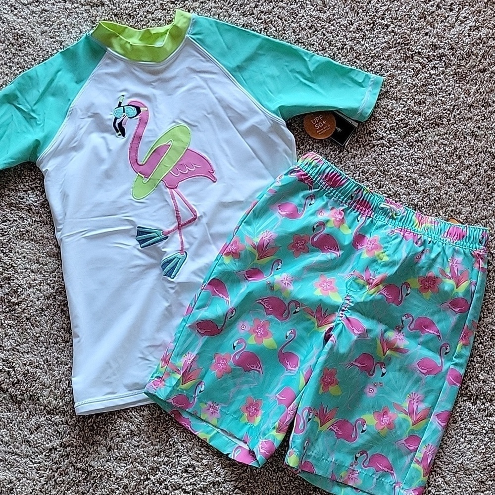 Gymboree swim outfit, unisex, 12